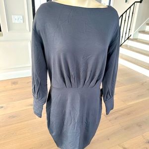 EXPRESS Bateau neckline, bodycon charcoal grey dress, Size M, New with Tags
